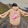 thumbnail image 4 of Chandail à Capuche Imprimé à Manches Longues pour Femmes, Ample, Oversize, Chandail, Blouse, 4 of 5