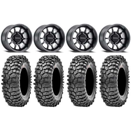 Method 409 15 Black (5+2) Wheels 32 Roxxzilla 396 Tires Polaris RZR XP 1000 / PRO XP / Ranger XP 900/1000