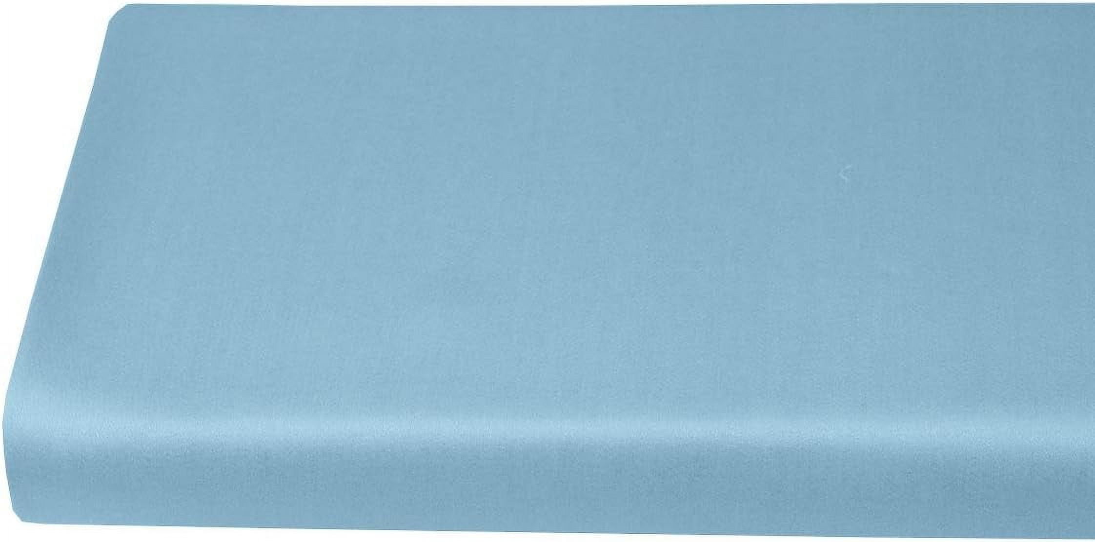 Sheetsnthings Viscose from Bamboo Fitted Bottom Sheet Only, Olympic Queen Size, Deep Pocket, Extremely Soft Sheets, Solid Blue