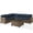 Navy, variant on Bradenton 5Pc Outdoor Wicker Sectional Set Gray/Weathered Brown