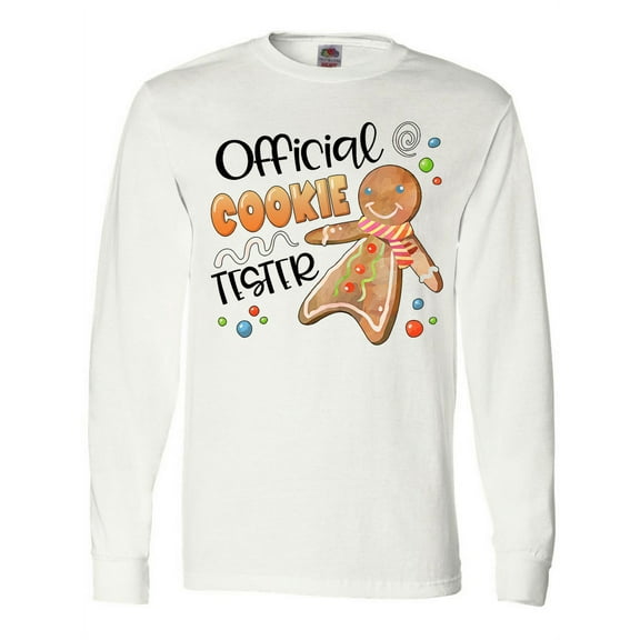 Inktastic Official Cookie Tester Cute Gingerbread Long Sleeve T-Shirt