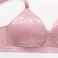 thumbnail image 6 of MGDXOX Push Up Bras for Women No Underwire Embroidered Glossy Comfortable Breathable Bra Underwear Bralettes Pink XL, 6 of 9