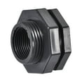 thumbnail image 1 of Unique Bargains G3/4 Female Pipe Fitting PVC Bulkhead Fitting with Silicone Gasket Gray, 1 of 6