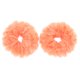 thumbnail image 1 of 2 piezas de coleteros esponjosos con anillos para el cabello de piel sintética y cuerda elástica para el cabello, 1 of 7
