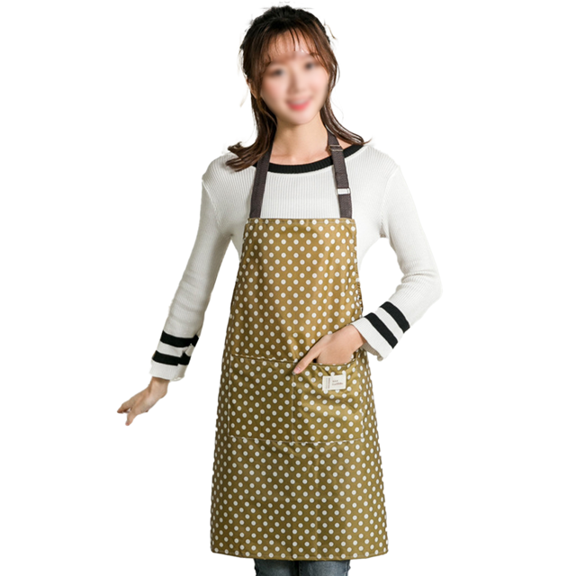 3 uds delantal de cocina moda coreana impermeable-punto verde MFZFUKR CPB-DE-LYY1706-6