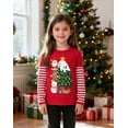 thumbnail image 4 of Little hand Toddler Boys Girls Christmas Shirts Long Sleeve Tees Little Kids Ugly Xmas Funny Reindeer Santa Tops 4-10 Years, 4 of 7