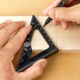 thumbnail image 2 of Tall Stair Gauges For Framing Square Hexagonal Stable Lock With Holder & Hook Wobble Design For Framing Square & Speed Square Woodworking Tools, 2 of 9