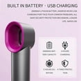 thumbnail image 3 of Bladeless Fan Small Table Fan Air Cooler Rechargeable Breeze Quiet Fan with Press Control for Offic, 3 of 5