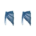 thumbnail image 1 of Jumpingount Cinturón de danza del vientre Cintura Danza del vientre Cadera Bufanda Cinturón triangular Azul 2piezas Azul, 1 of 6