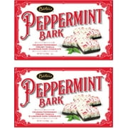 Barton's Old Fashioned Peppermint Bark Dark Chocolate Holiday Candy, Christmas  (Pack of 2)