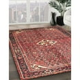 thumbnail image 2 of Ahgly Company Indoor Rectangle Traditional Orange Salmon Pink Persian Area Rugs, 7' x 10', 2 of 6