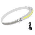 thumbnail image 1 of LED Headlamp Rechargeable Headlight COB Work Light Waterproof Night Searchlight with 4 Light Modes for Camping Running Jogging Fishing, 1 of 7