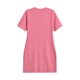 thumbnail image 4 of HH TRAF Vestido mini elegante para mujer, liso, cuello redondo, manga corta, múltiples bolsillos, decorado, un solo pecho, vestido de verano para mujer a la moda, 4 of 5