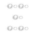thumbnail image 1 of Advancent Piñón fijo de una sola velocidad, rueda de bicicleta, piñón, anillos de bloqueo, piezas de repuesto Type5 NO5, 1 of 6