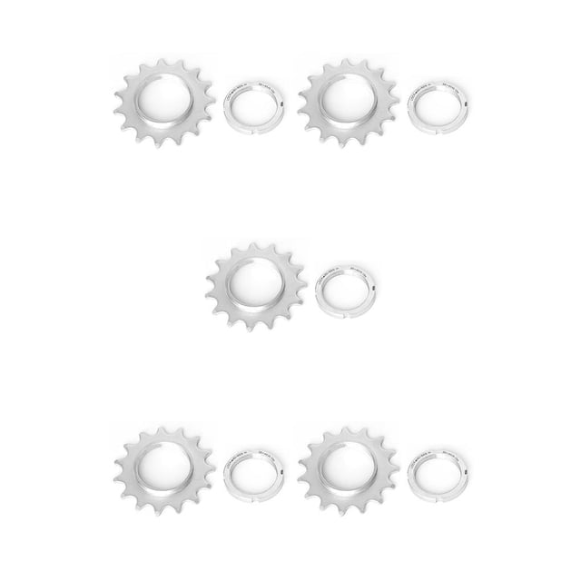 Advancent Piñón fijo de una sola velocidad, rueda de bicicleta, piñón, anillos de bloqueo, piezas de repuesto Type5 NO5