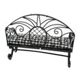 thumbnail image 1 of Bewildely Mini-casa sofá de doble asiento accesorios exquisitos muebles en miniatura modelo de simulación de Metal sala de estar jardín Muebles de casa de muñecas, 1 of 6