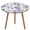 style-1, variant on Floral Colorful Flower Round Fitted Tablecloth with Elastic Edged & Backing, Round Table Cover for Indoor Outdoor Patio Use Fits Tables Up to 40" - 54" Diameter