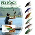 thumbnail image 2 of Lace Fly Hook Fly Fishing Lure False Bait Hair Hook V2U3 G2B7 B1F8, 2 of 6