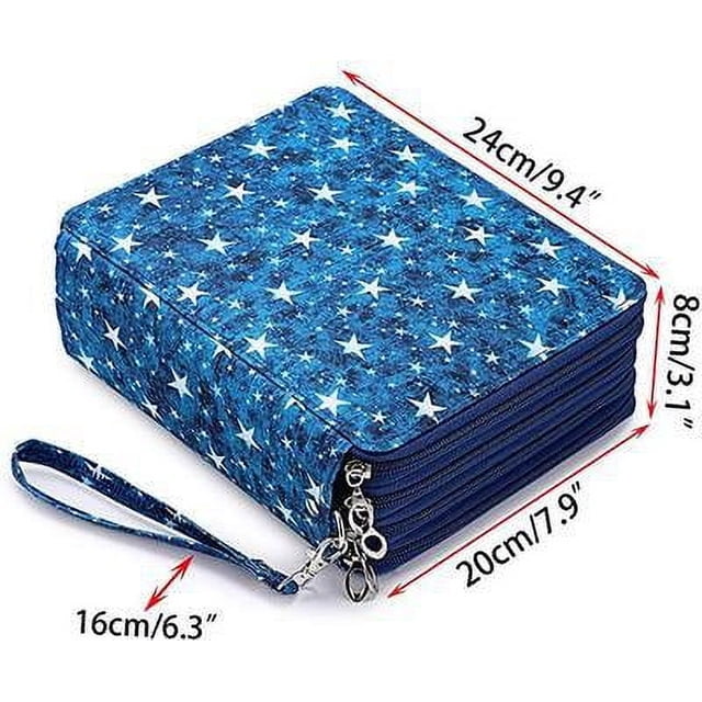 Estuche multifuncional para lápices de PU con 120 bolígrafos de colores