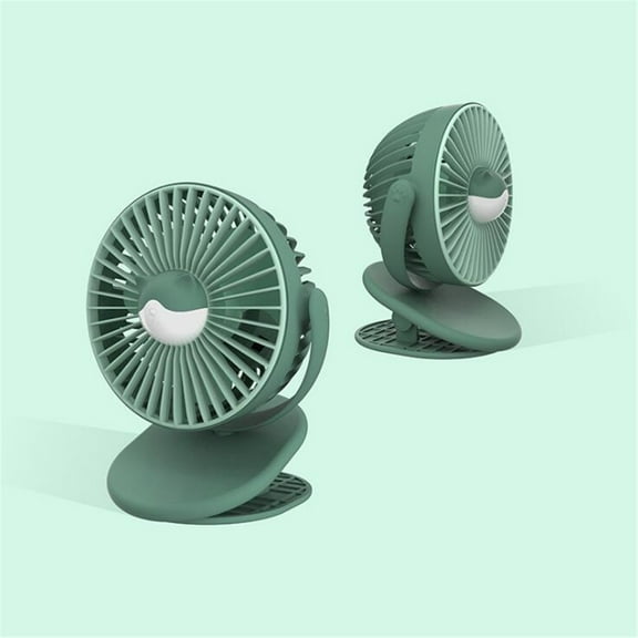YiBai Desk Fan Small Table Strong Airflow Quiet Portable Speed, Green #N.3334