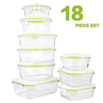 Glasswell 18 Piece Glass Food Storage Containers With Locking Lids Airtight Leak Proof Bpa Free Dishwasher Oven Freezer Microwave Safe Meal Prep Container Com - Safe Glass Food Storage Containers Glasswell 18 Piece Glass Food Storage Containers With Locking Lids Airtight Leak Proof Bpa Free Dishwasher Oven Freezer Microwave Safe Meal Prep Container Com - Safe Glass Food Storage Containers