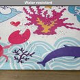 thumbnail image 6 of Ambesonne Cartoon Place Mats Set of 4, Marine Ocean Life, Standard Size, Multicolor, 6 of 6