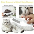 thumbnail image 5 of Pet Hair Comb Tear Stain Removal, Dog Lice Comb, Flea Brush for Cats, Suitable for small dogs puppies, 2 in 1 dog comb teeth stainless steel combing massage double-sided comb, 5 of 5
