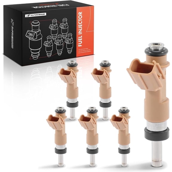 A-Premium Fuel Injectors Compatible with Toyota Tundra 2012-2014 4Runner 2010-2019 FJ Cruiser 2010-2014 V6 4.0L Gas Set of 6