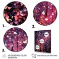 thumbnail image 3 of Designart "Canopy of Blossoms in Purple and Pink" Landscapes Framed Wall Art - Traditional Pink Tree Cherry Blossom Entryway Framed Wall Art, 3 of 6