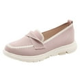 thumbnail image 5 of Orthopedic Platform Penny Loafers for Women Spring Fall Comfort Knitted Fashion Casual Slip on Walking Wedges Dress Shoes, 5 of 6