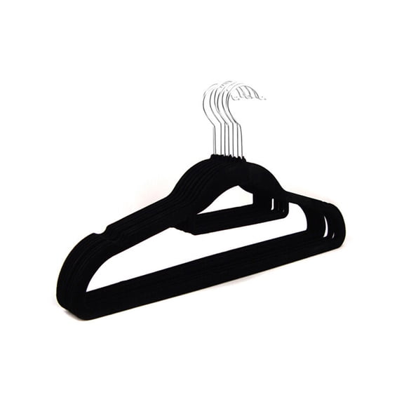 10 Pcs Coat Hangers Flocked Clothes Hanger Stress-free Hangers Flower Hanger Clothes Stand Rack Flocked Clothes Rack