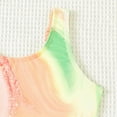 thumbnail image 6 of CAICJ98 Girls One Piece Swimsuits Cut Out Spaghetti Straps Bathing Suit for Girls Floral Beach Swimwear (Yellow,11-12 Years), 6 of 7