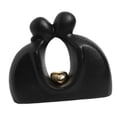 thumbnail image 1 of Figura de pareja besándose, adorno de mesa, colección de estatuas modernas, regalo de San Valentín, figura decorativa para estante de gabinete , negro, 1 of 7