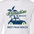 thumbnail image 4 of Inktastic Paradise Beach in West Palm Beach with Palm Trees and Car Long Sleeve Youth T-Shirt, 4 of 5