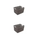 thumbnail image 3 of Advancent Caja de plástico duradera, organizador de almacenamiento apilable para habitación o dormitorio, organizador de dormitorio, cesta Type1 NO1, 3 of 6