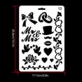 thumbnail image 3 of kurtrusly Drawing Template Plastic Ruler Stencil DIY Painting Board Hollow Album Decor, No.12, 3 of 6