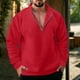 thumbnail image 1 of Sudaderas sin capucha para hombre, moda informal, con cremallera, manga larga, sudaderas deportivas, blusa para hombre, 1 of 6