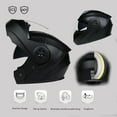 thumbnail image 3 of Motorcycle Helmet Flip-Up Modular Helmets with Bluetooth, DOT Approved Helmet Full Face Helmet Scooter Helmet Crash Helmet Double Anti-Fog Visors Ideal for Men Women, 3 of 8