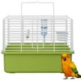 thumbnail image 5 of Bird Cage Detachable Lightweight Metal ABS Material Large Opening Bottom Mesh Ventilation Handle for Transporting Outdoor Use Easy to Clean Pet Bird Accessories, 5 of 7