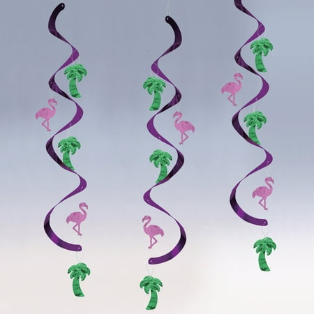 Flamingo Dizzy Danglers, 15 Count