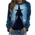 thumbnail image 2 of Halloween Long Sleeve Shirts Women Plus Size Sanderson Sisters Graphic Raglan Long Sleeve Sweatshirt Oversized Crewneck T-Shirt Party Vintage Festival Tops 2025 Season Funny GiftsXdegoge, 2 of 5