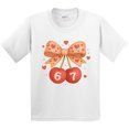 thumbnail image 3 of Inktastic 67th Anniversary Heart Bow and Cherries Youth T-Shirt, 3 of 5