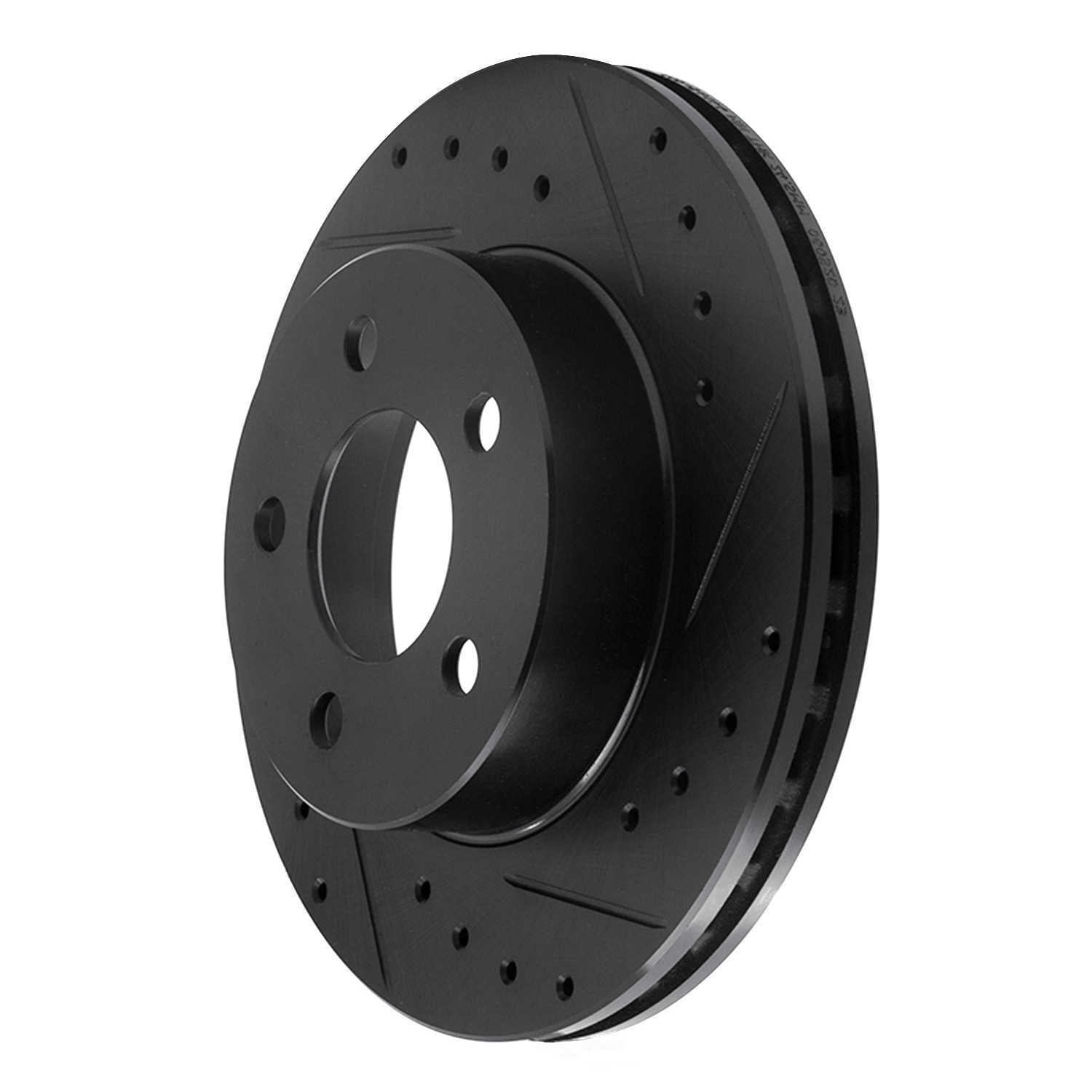 Dynamic Friction Company 633-54144R DFC Brake Rotor - Drilled And Slotted - Black