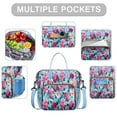thumbnail image 2 of Pioneer Flower Floral Print Pattern Womens Lunch Box for Work,Insulated Large Lunch Bag for Tween and Teen,Loncheras Para Mujer,Leakproof Adult Lunch Bag for Work,Beach,Travel,Picnic,Camping, 2 of 7