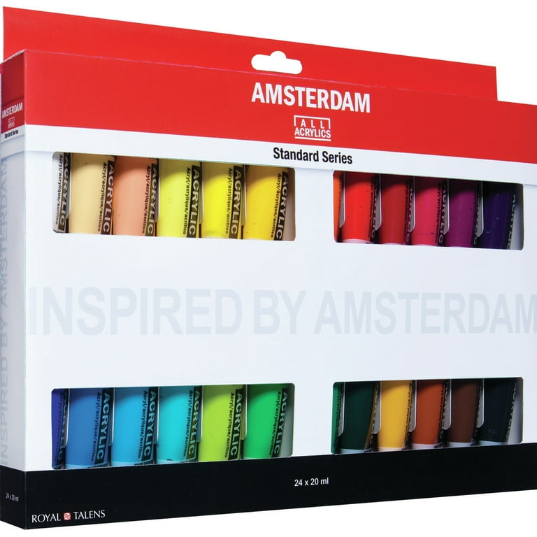 Amsterdam Acrylic Paint Sets, 24-Color Set – Rileystreet Art Supply