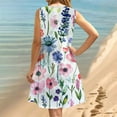 thumbnail image 6 of LYXSSBYX Plus Size Dresses for Curvy Women Women's Round Neck Sleeveless Gradient Tie Dyed Beach Dress, 6 of 9