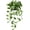 L-1pcs-white, variant on Indoor Greenery Realistic Faux Trailing Artificial Potted in Black Pot White N' Joy Leaf Houseplant for Living Room Table Kitchen Counter Shelf