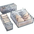 thumbnail image 2 of Organizador de ropa interior Divisor de cajón, juego de 3 Incluye 6+7+11 celdas Armario plegable Compartimento de cajones Cajas de almacenamiento Ormromra 2035236-1, 2 of 9
