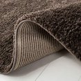 thumbnail image 4 of Safavieh August Shag Collection AUG900T Solid 1.2-inch Thick Area Rug, 3' x 3' Square, Brown, 4 of 4