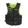 OBrien Biolite Series Traditional Mens Neoprene Life Vest Size M, Black/Green